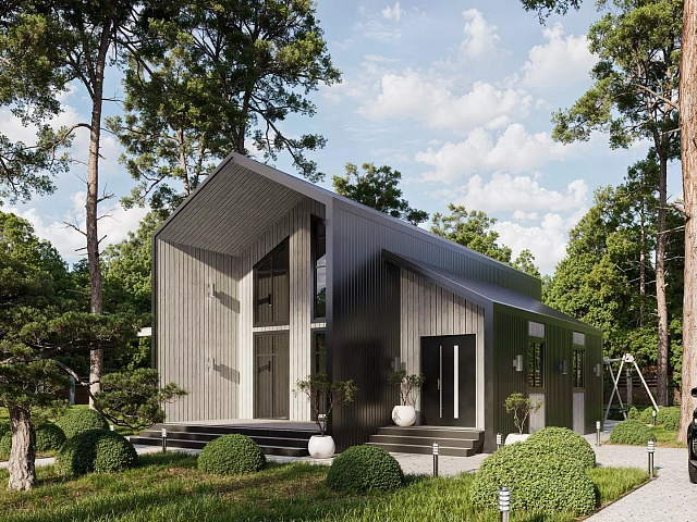 Строительство каркасного дома GRAIN 145 кв.м