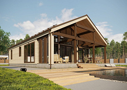 Строительство дома из бруса BARN 152 кв.м