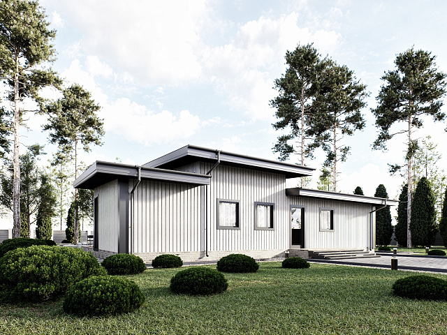 Строительство дома из бруса PODIUM 145 кв.м