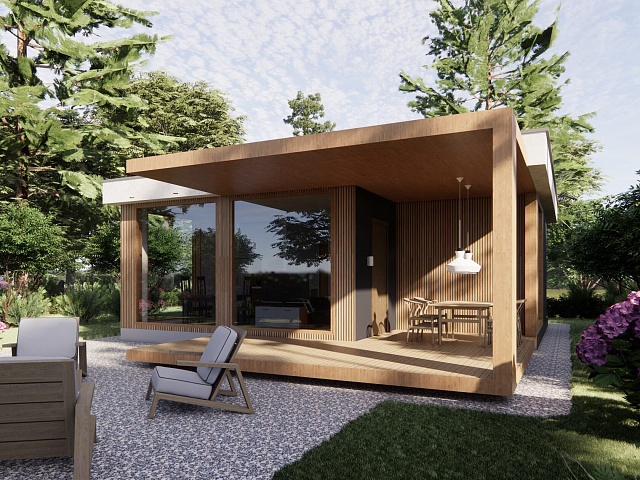 Строительство дома из бруса BASE-60