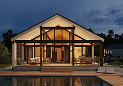 Строительство каркасного дома BARN 152 кв.м