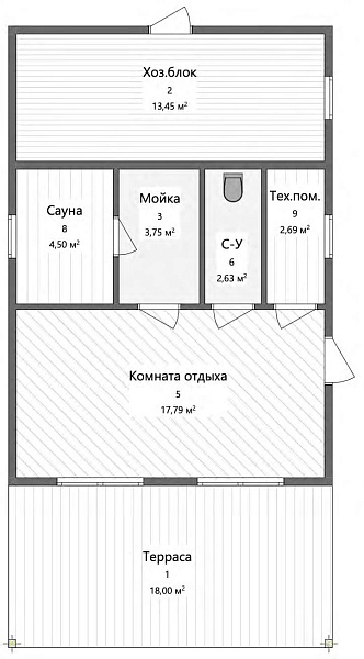 Баня барн №01