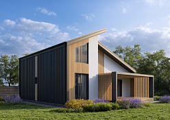 Строительство дома из бруса ZENITH 145 кв.м