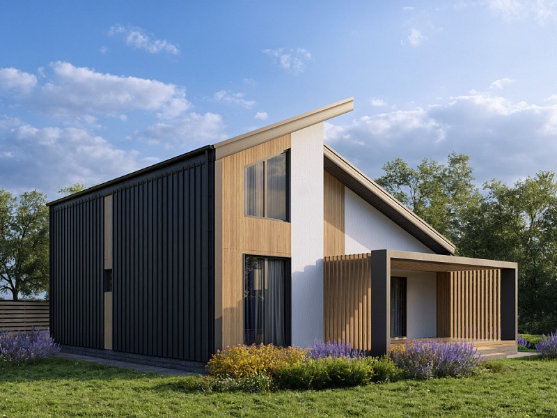 Строительство дома из бруса ZENITH 145 кв.м