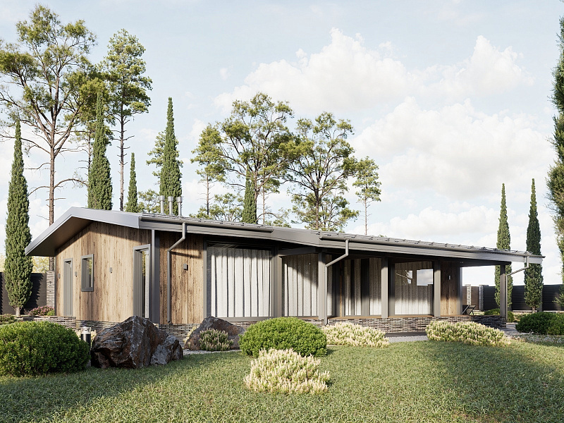 Строительство каркасного дома CANVAS 138 кв.м