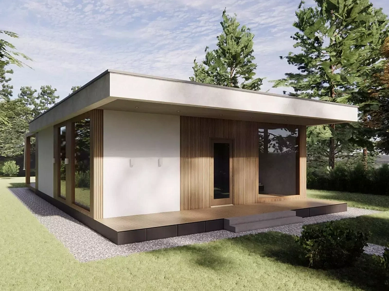 Строительство дома из бруса BASE-90