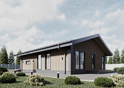 Строительство дома из бруса APEX 120 кв.м